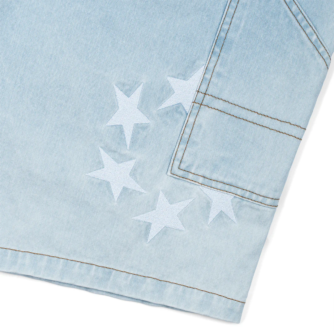 Star Sports Double Knee Denim Shorts - Image 4