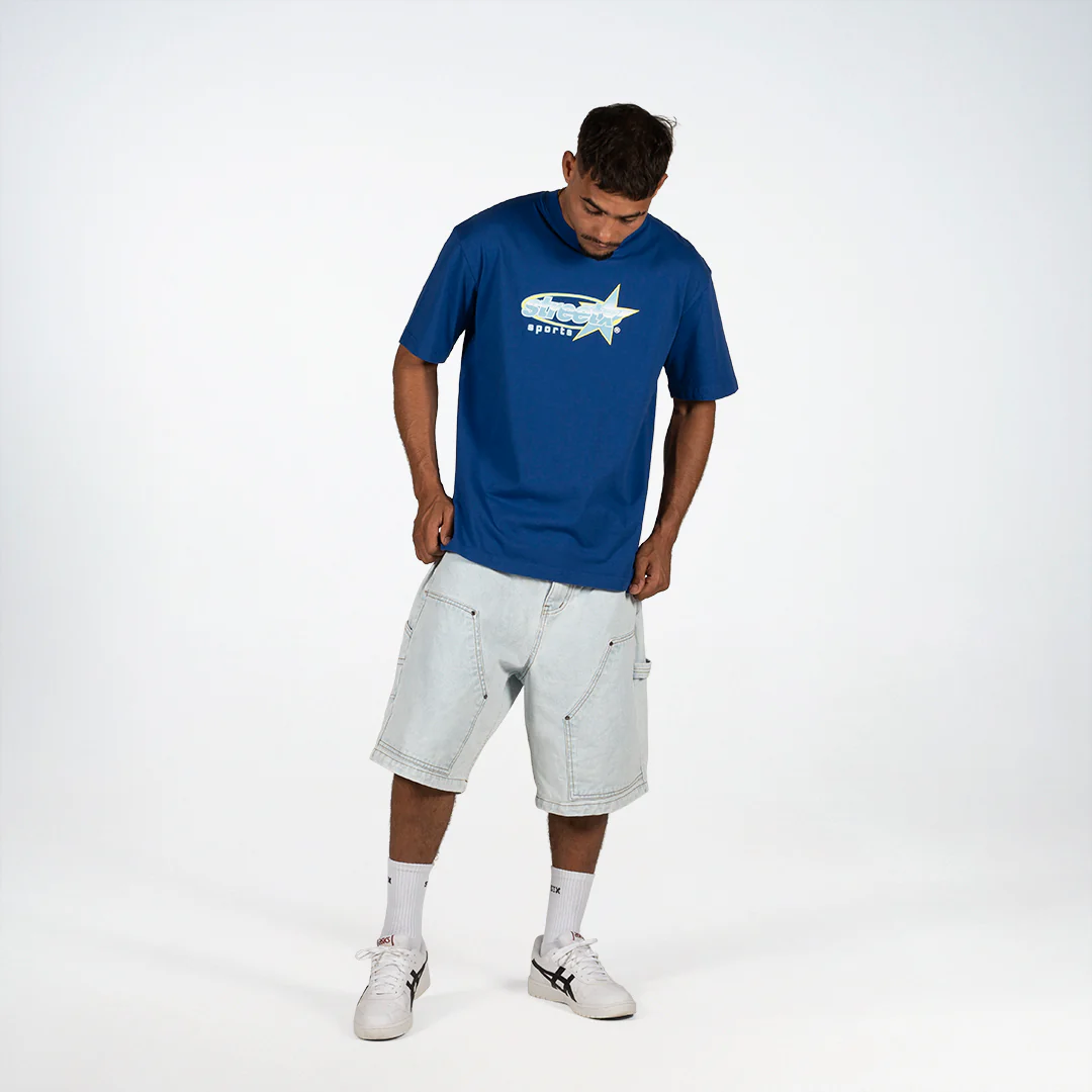 Star Sports Double Knee Denim Shorts - Image 5