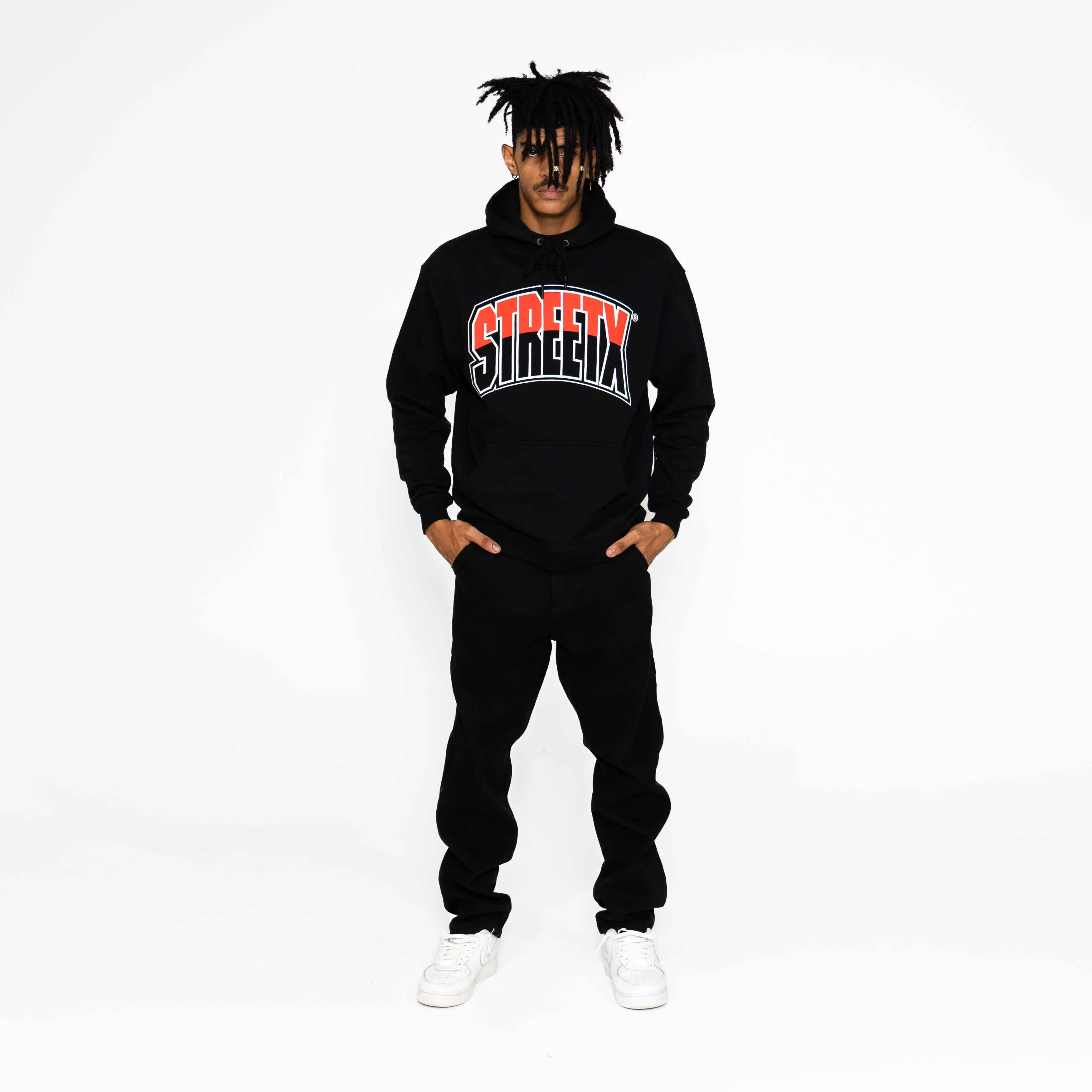 Two Tone College Hooded Fleece - Image 3