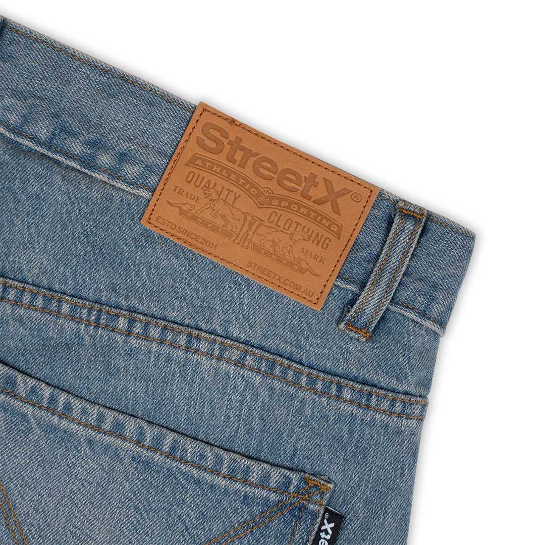 Wavy Denim Cargo Denim Jeans - Image 4