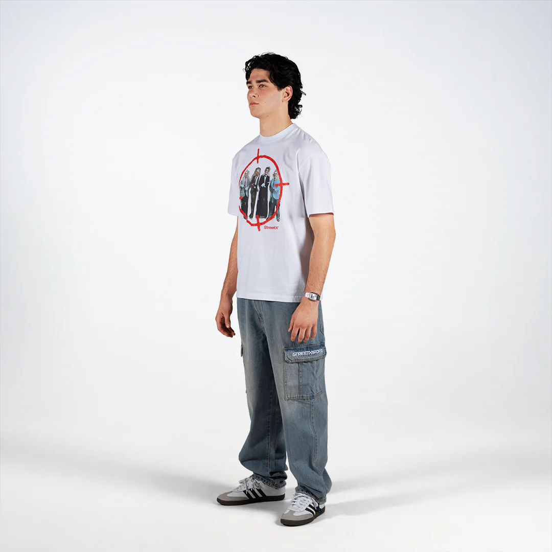 Wavy Denim Cargo Denim Jeans - Image 7